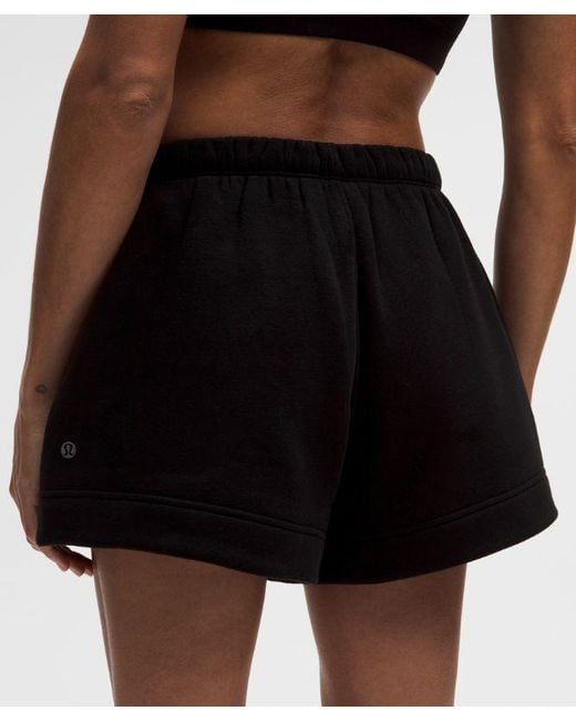 lululemon athletica Black Steady State Superloft Short 3.5"