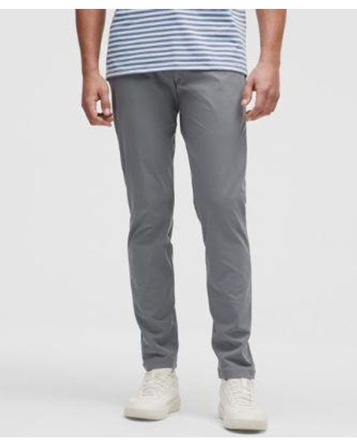 lululemon athletica Gray Abc Slim-Fit 5 Pocket Pant 30L for men