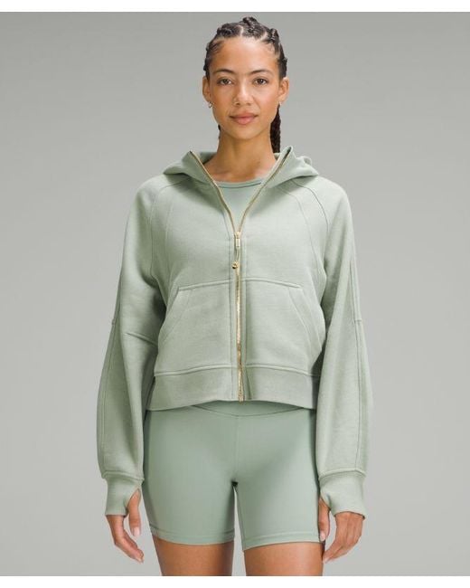 lululemon athletica Green – Scuba Oversized Full-Zip Hoodie – / – Size 6