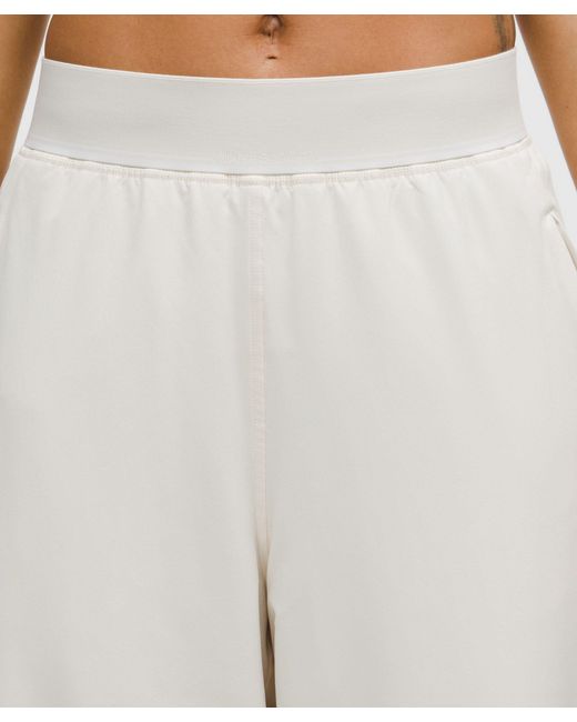 lululemon athletica White Swift High-Rise Wide-Leg Pant