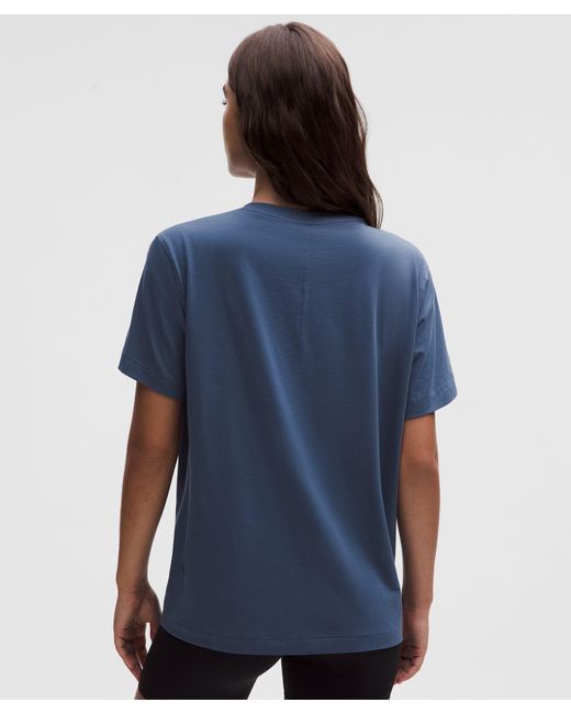 lululemon athletica Blue All Yours Organic Cotton Crewneck T-Shirt
