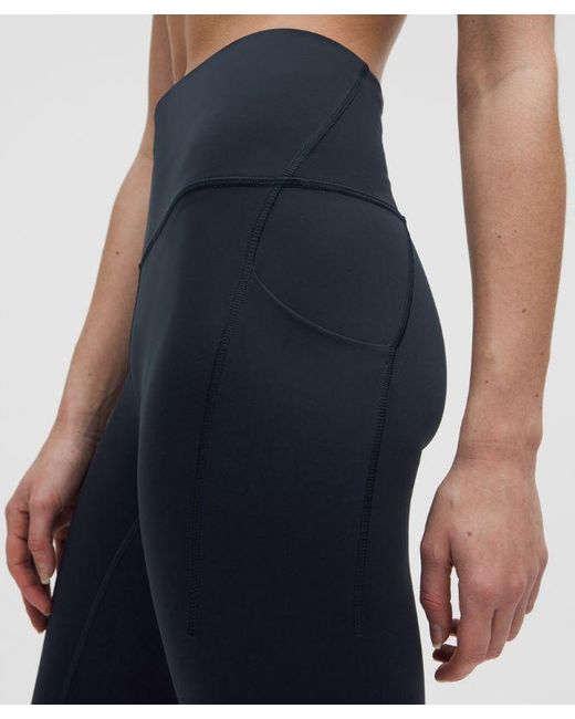 lululemon athletica Blue Wunder Train High-Rise Tight With Pockets 25"