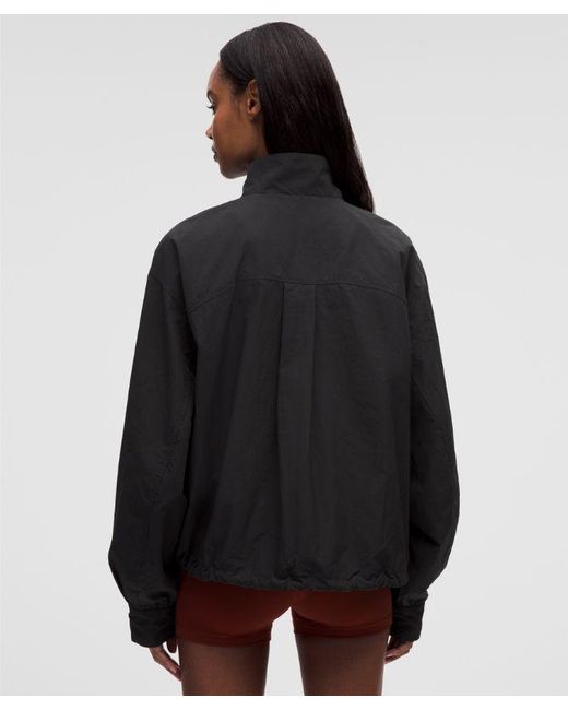 lululemon athletica Black – Oversized Cinch-Hem Reversible Jacket – – Size Large