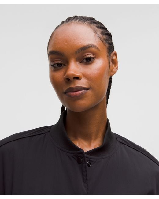 lululemon athletica Black Collegiate Bomber Jacket