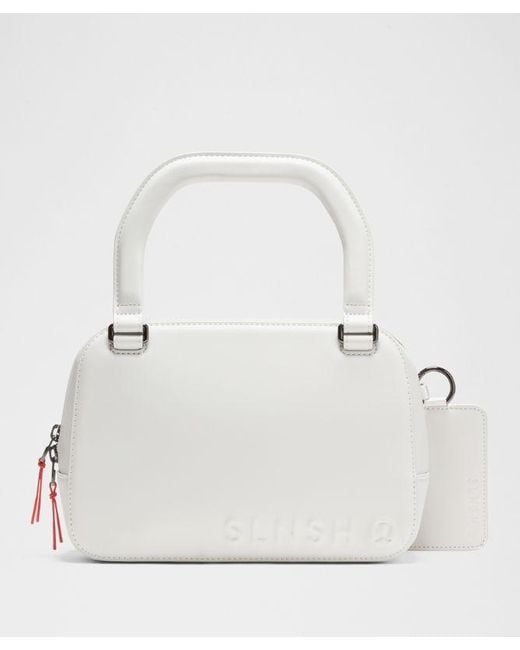 lululemon athletica White – Top-Handle Leather Alternative Xl Belt Bag 2L Slnsh Collection –