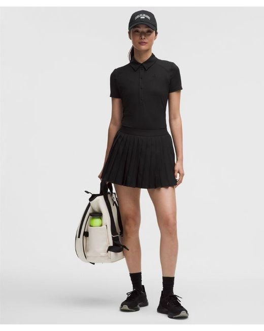 lululemon athletica Black High-Rise Pleated Tennis Skirt