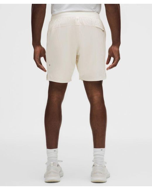 lululemon athletica White – License To Train Lined Shorts – 7" – – Size Large for men
