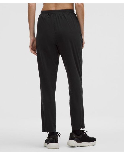 lululemon athletica Black Mile Maker Run Crew Graphic High-Rise Track Pant
