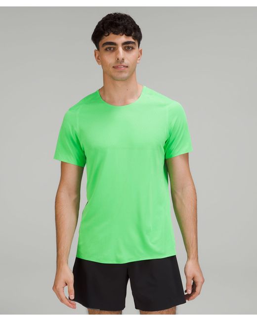 lululemon athletica Green Fast And Free Short Sleeve Shirt for men