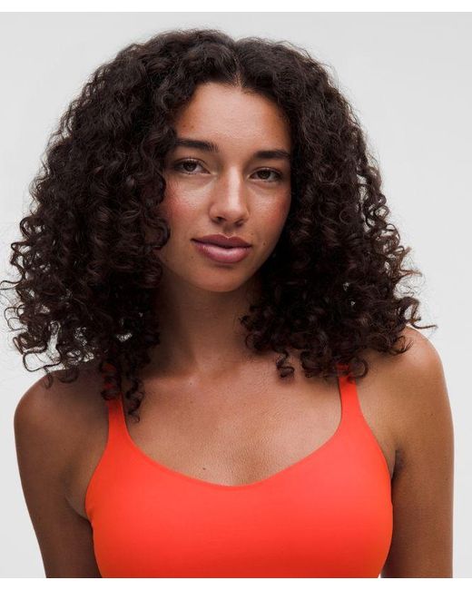 lululemon athletica Red Lightlift Open-Back Bra
