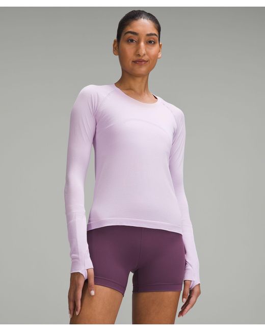 lululemon athletica Purple Swiftly Tech Long-sleeve Shirt 2.0 Race Length