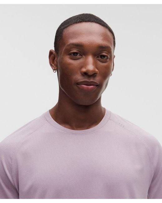 lululemon athletica Purple License To Train Short-Sleeve Shirt for men