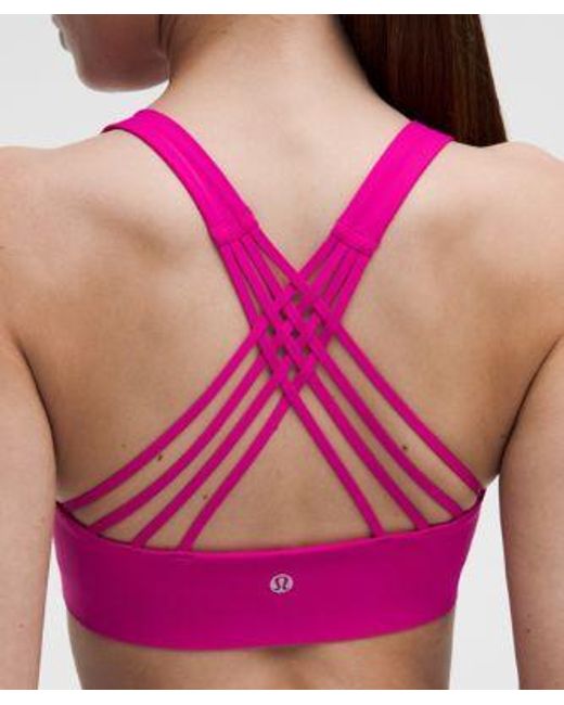lululemon athletica Pink Flexyflex Strappy Yoga Bra