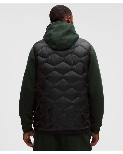 lululemon athletica Black Featherweight 900-Down-Fill Quilted Vest for men