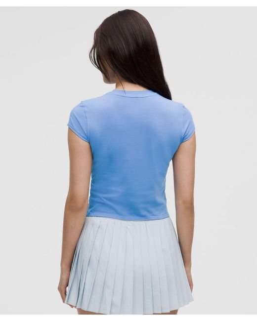 lululemon athletica Blue Organic Cotton Baby Tee