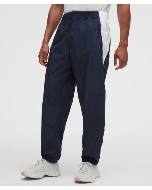 lululemon athletica Blue – Nylon Relaxed Track Pants Regular – – Size Large for men