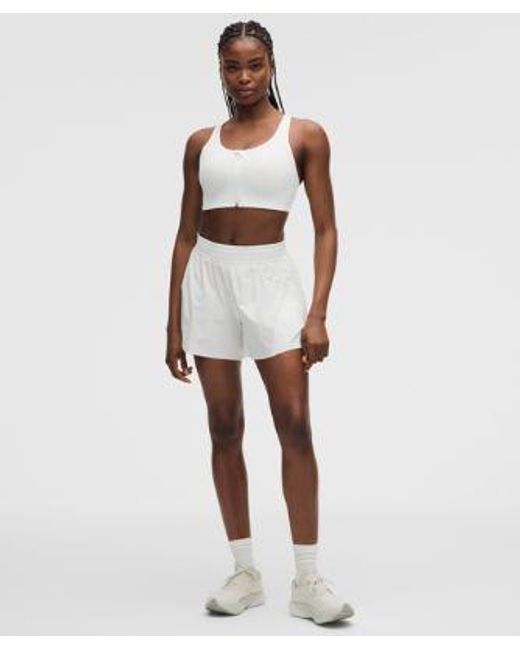lululemon athletica White Energy Zip-Front Bra