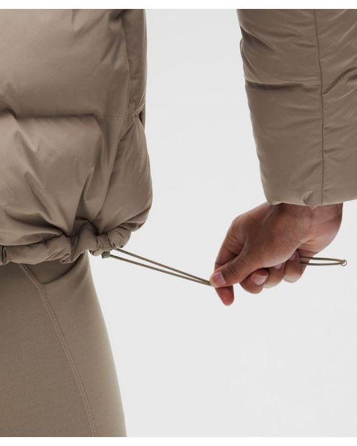 lululemon athletica Brown Wunder Puff 600-Down-Fill Jacket