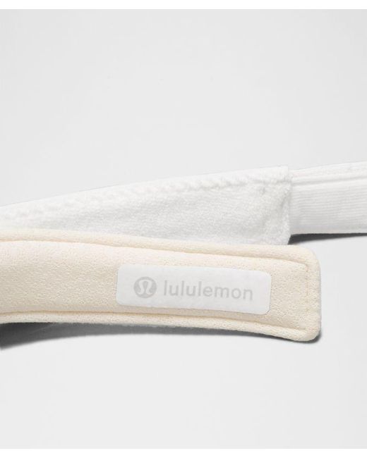 lululemon athletica White Removable Sweatband All-Sport Visor