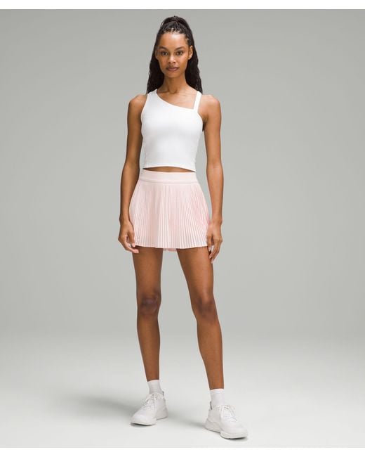lululemon athletica Pink Varsity High-rise Pleated Tennis Skirt