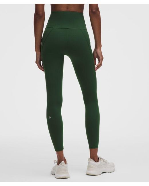 lululemon athletica Green – Wunder Train High-Rise Tight Leggings With Pockets – 25" – – Size 4