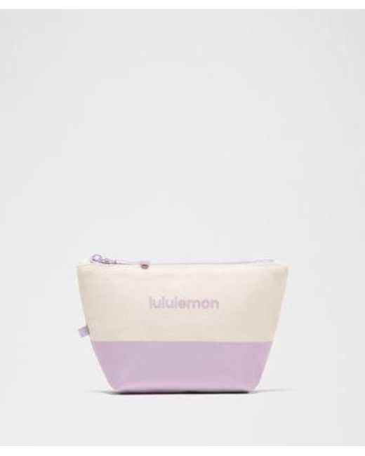 lululemon athletica Pink – Canvas Pouch Bag Mini Wordmark –