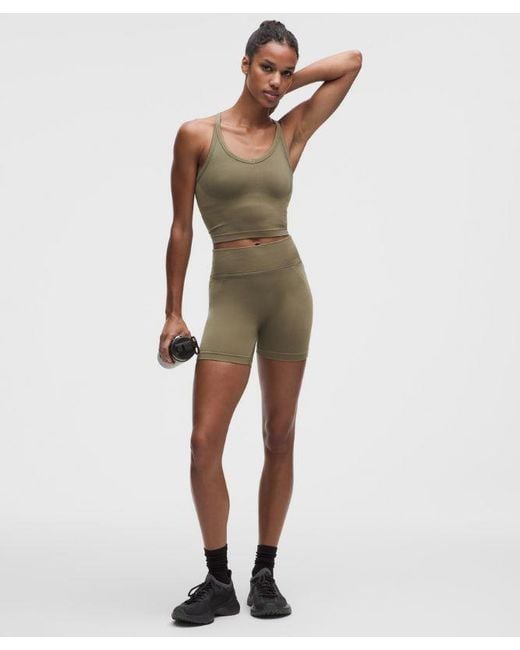 lululemon athletica Green Get Low High-Rise Training Short 5"