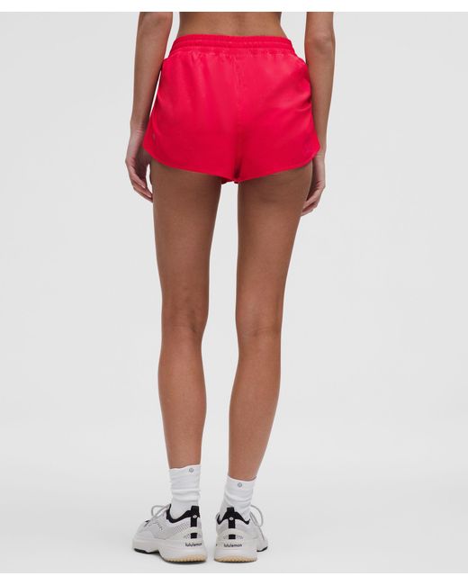 lululemon athletica Red Side-Cinch High-Rise Short 1.5"