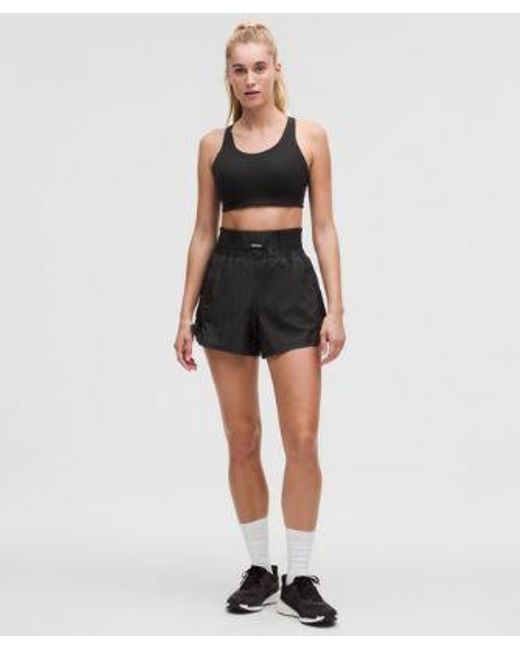 lululemon athletica Black Lightweight Super-High-Rise Training Short 4"