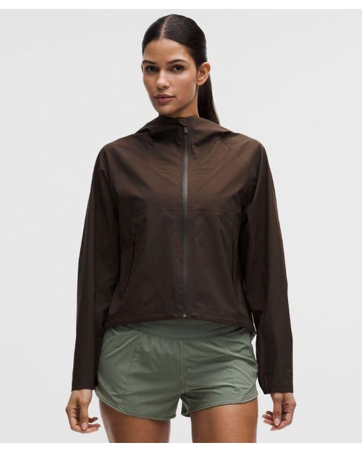 lululemon athletica Brown – Lightweight Waterproof Running Jacket – – Size Large