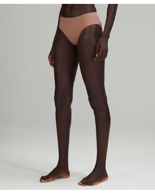 lululemon athletica Brown – Invisiwear Mid-Rise Bikini Underwear – /Pastel –