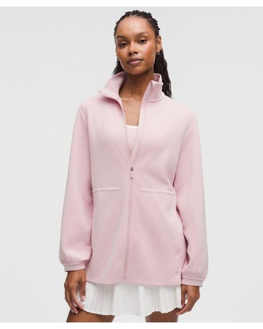 lululemon athletica Pink Softstreme Cinch-Waist Full-Zip Jacket