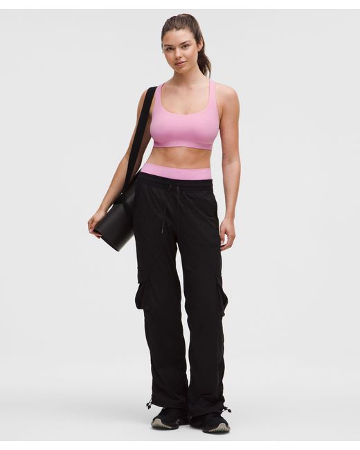 lululemon athletica Pink Flexyflex Strappy Yoga Bra