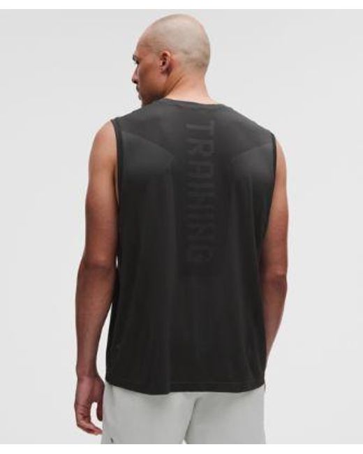 lululemon athletica Black Metal Vent Tech Relaxed-Fit Sleeveless Shirt for men
