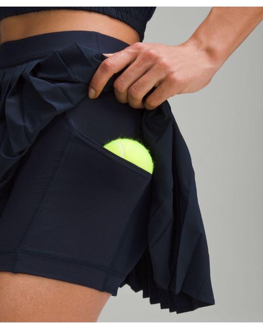 lululemon athletica Blue High-Rise Pleated Tennis Skirt