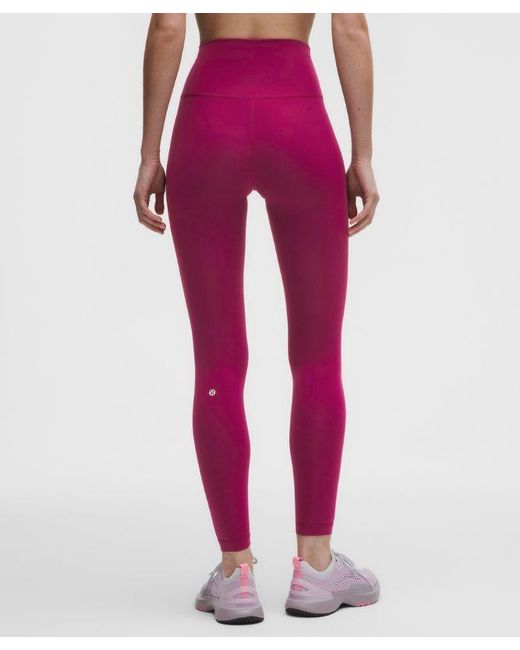 lululemon athletica Red Wunder Train No Line High-Rise Tight 28"