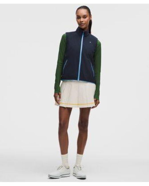 lululemon athletica Blue – Lightweight High-Neck Golf Vest Graphic – – Size Large