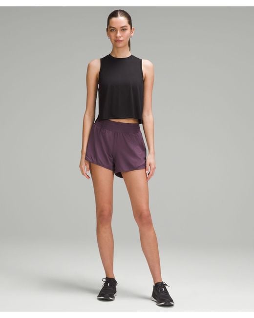 lululemon athletica Purple Hotty Hot High-rise Lined Shorts 4"