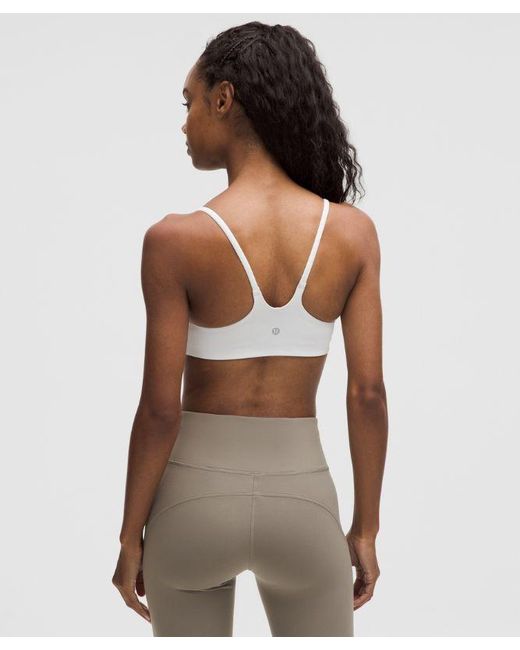 lululemon athletica Gray Wunder Train Strappy Racer Bra