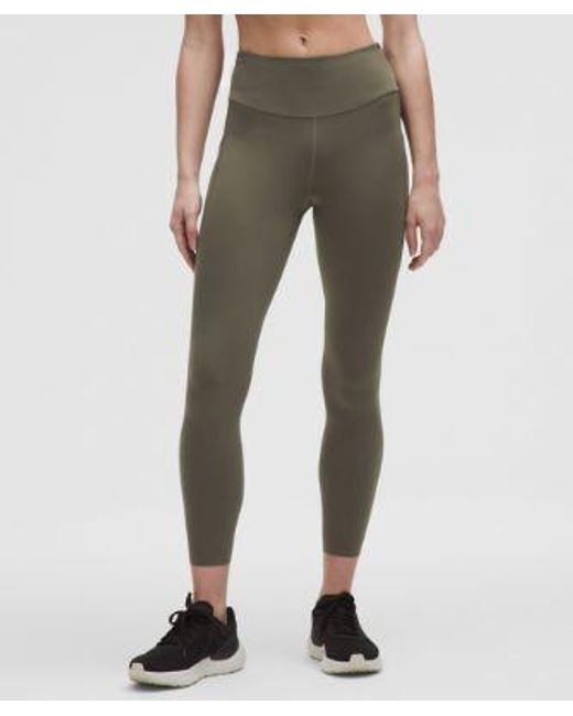lululemon athletica Green Fast And Free High-Rise Leggings 25" 5 Pocket