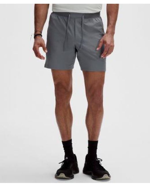 lululemon athletica Blue License To Train Linerless Short 7" for men