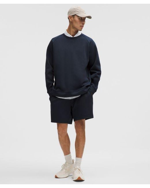 lululemon athletica Blue – Smooth Spacer Classic-Fit Crew Sweatshirt – – Size Small for men