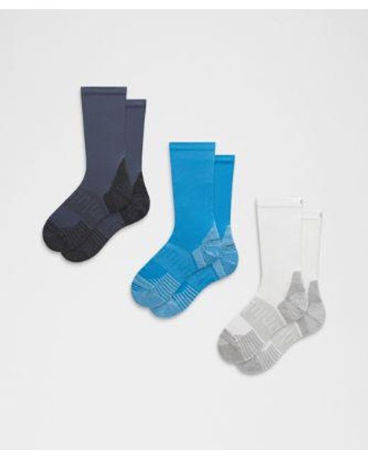 lululemon athletica Blue Power Stride Cushion Crew Socks