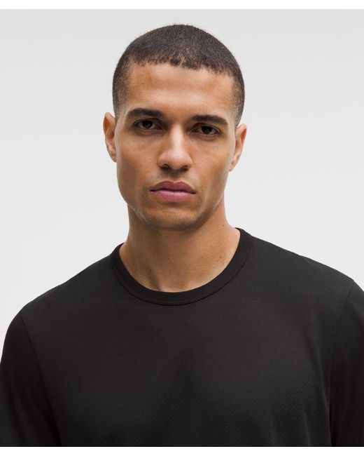 lululemon athletica Black Fast And Free Short-Sleeve Shirt for men