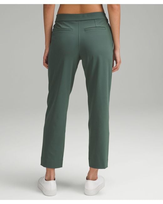lululemon athletica Green Tapered-leg Mid-rise Pants 7/8 Length Luxtreme