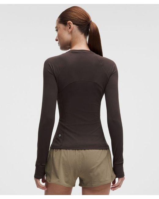 lululemon athletica Brown – It's Rulu Long-Sleeve Shirt – – Size Large