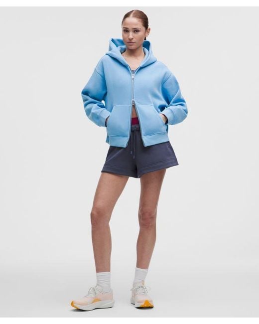 lululemon athletica Blue Steady State Superloft Full Zip Hoodie