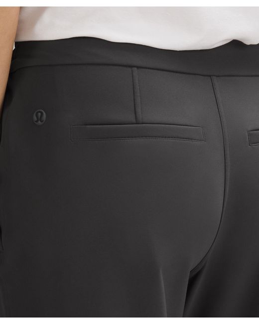 lululemon athletica Black Tapered-leg Mid-rise Pants 7/8 Length Luxtreme