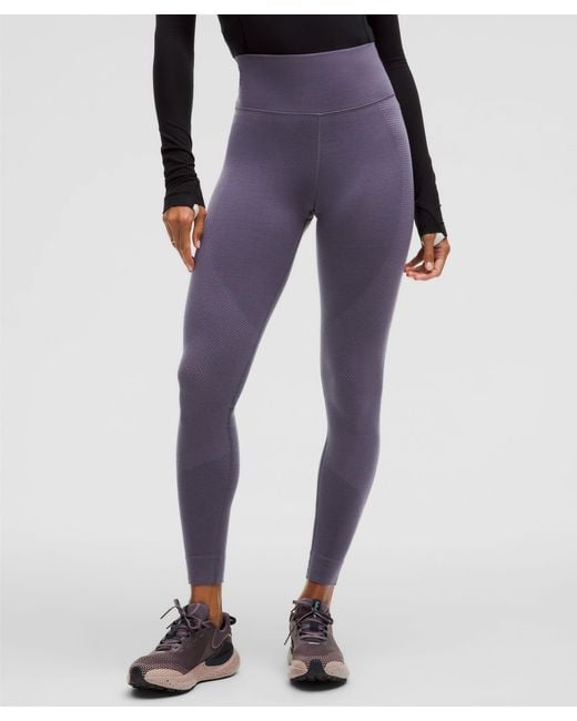 lululemon Merino Wool Blend Base Layer Leggings 28 in Blue Lyst