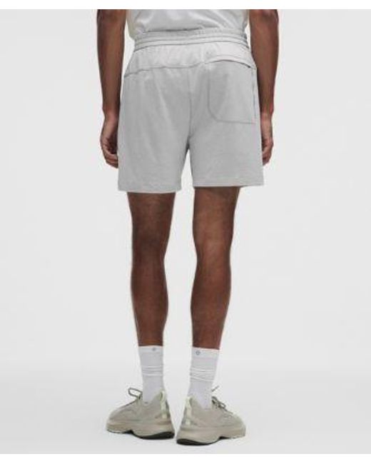 lululemon athletica Gray Soft Jersey Short 5" for men